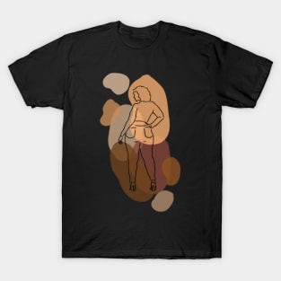 Sexy Chubby Line Art T-Shirt